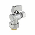 American Imaginations 0.5 in. Unique Chrome Ball Valve in Stainless Steel-Brass AI-37936